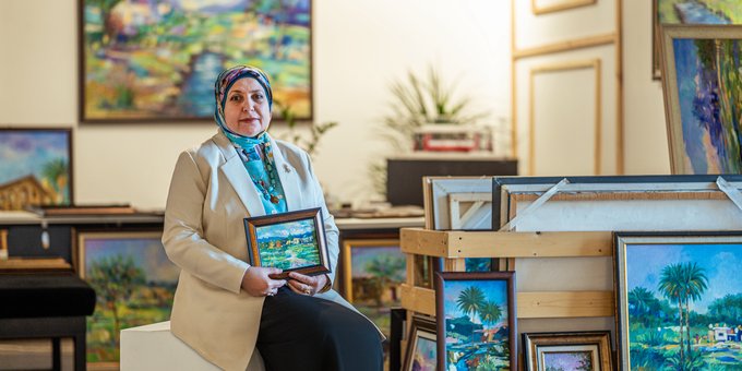 The Gallery Hosted Safa Lutfi’s Lucid Exhibition in Baghdad